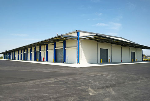 新設の低温倉庫